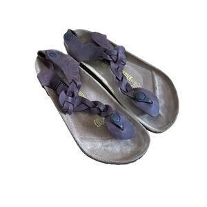 Birkenstock Kairo Braided Brown Oil Leather Sandals - 39